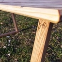 Table basse pin/chêne