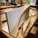 Maquette escalier débillardé à limon central