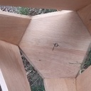 Tabouret en chêne de récup'