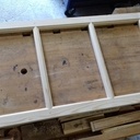 Fenêtre intérieure en sapin