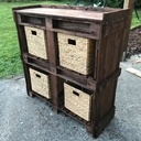 Meuble de rangement en bois de palettes