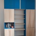 Dressing CP peuplier et MDF teinté