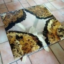 Table basse loupe et résine