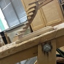 Maquette escalier courbe à limon central