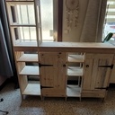 Meuble de buanderie en bois de palette.