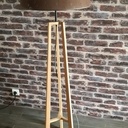 Lampe trépied châtaignier
