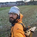 Chevalet de campagne en bouleau et noyer