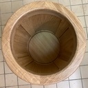 Corbeille ronde en chêne massif