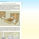 Coulisse de tiroir en bois à extension totale