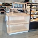 Présentoir. Frêne et CP Peuplier.