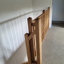 Escalier quart tournant et garde-corps en chêne