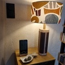 Lampe sur pied Wengé/Erable