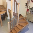 Maquette escalier rampe sur rampe