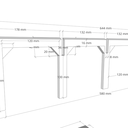 Hangar miniature pour matériel agricole (1:50)
