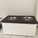 Meuble à gamelles pour chien