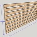 Rayon d'outillage avec éclairage indirect par bandes LEDS
