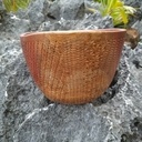 Petit bol en acajou d'Afrique