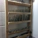 Armoire à forets - bois de recup