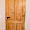 Porte cintrée en châtaignier