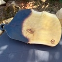 Planche à demi brûlée