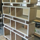 Bibliothèque Baubuche Bi-Faces (Chants 2 couleurs)