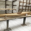 Kayak en lamellé-collé