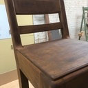 Copie d'une chaise datant du père de la grand mere de la voisine de l'atelier