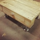 Table de nuit en palette