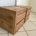 2 tables de chevet pour aller avec mon lit