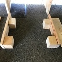 Meuble vasque en bois de palettes