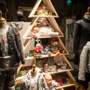 Un sapin de Noël en bois