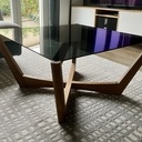 Table basse chêne et verre v2.0
