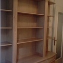 Bibliothéque en chêne blanchi