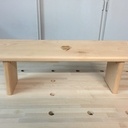 Banc de meditation simple en Hêtre et inclinable.