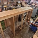 Meuble de buanderie en bois de palette.