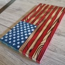 Drapeau américain rustique en bois de palette