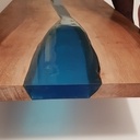 Plateau de table Noyer et Epoxy
