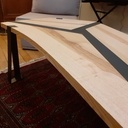 Table basse bois et acier