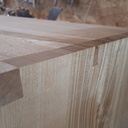 Meuble TV en frêne olivier