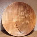 Plat en frêne olivier ondé