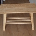 Petit banc en frêne aux outils à main