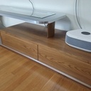 Meuble TV "Stratifié Alu brossé" & "Orme"