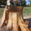 Le trône dominant la vallée.