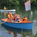 Une petite barque en bois