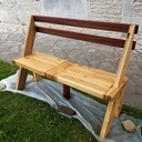 Banc extérieur en bois de palette