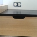 Meuble vasque en chêne