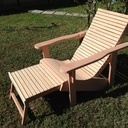 Fauteuil de Jardin réglable avec repose pied