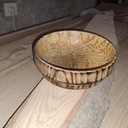 Tournage frene echauffé et brulé