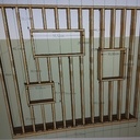 Claustra en frêne-olivier