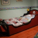 Lit bateau de pirates